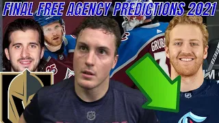 My FINAL NHL Free Agency Predictions 2021 | Top UFA Landing Spots