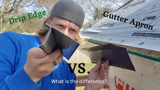 Gutter apron and drip edge are not created equal. Know the difference and where to use them!