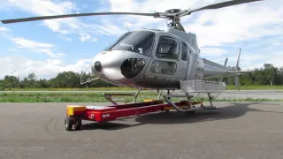 V920 HeliCarrier with AS350 (Remote Controlled Dolly) by Helitowcart