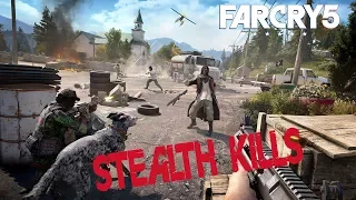 Far Cry 5 Stealth Kills (Outpost,Hostage Rescue) Undetected  Kills with BOW AND ARROW ONLY