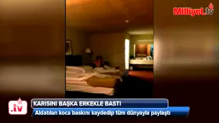 Karısını başka erkekle basıp videoya kaydetti! İşte o Video