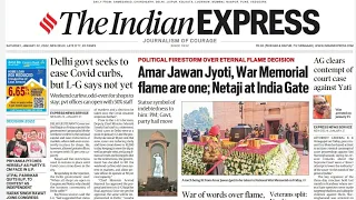 The Indian Express Newspaper Analysis | 22 January 2022 | Current Affairs Today #UPSC Prelims 2022