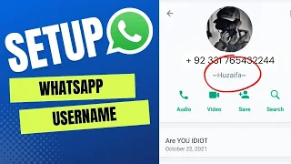 How to Setup Whatsapp Username or change user name