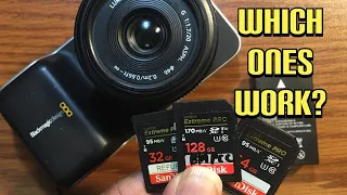 Original Black Magic Pocket Cinema Camera SD Card Test | OG BMPCC 2021 Part 1