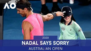 Nadal Hits Ballkid With Wayward Return | AO Archive