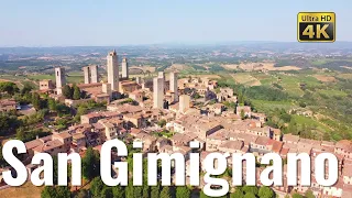 SAN GIMIGNANO (Tuscany), Italy walking tour in 4k - With Captions