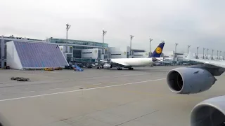 Lufthansa A340-600 | Takeoff from Munich To Incheon Airport