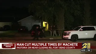 Man critical after family dispute ends in violent machete attack