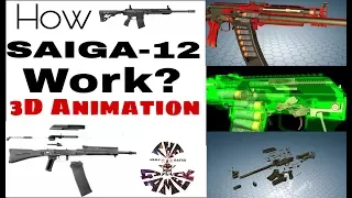 How SAIGA-12 Work || Full HD 3D Animation