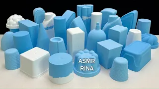 ASMR baking soda crunchy blue