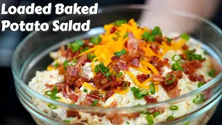 This Potato Salad Will Make You The Star At Your Next Cookout | Loaded Baked Potato Salad Recipe