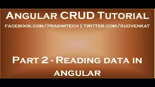 Reading data in angular