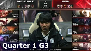 IG vs GRF - Game 3 | Quarter Finals S9 LoL Worlds 2019 | Invictus Gaming vs Griffin G3