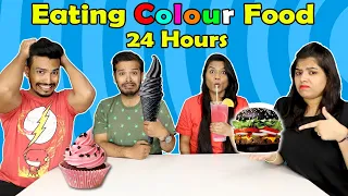 Eating Colour Food For 24 Hours Food Challenge| Part 1