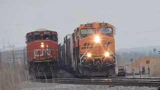 CLASSIC CN LOCOMOTIVE MADNESS! INCLUDING CN GP38-2WS, SD40-2WS AND BNSF POWER CN WAUKESHA SUB