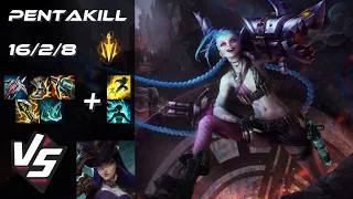 BOTTOM Jinx vs Caitlyn [PENTAKILL] - EU Grandmaster Patch 14.9