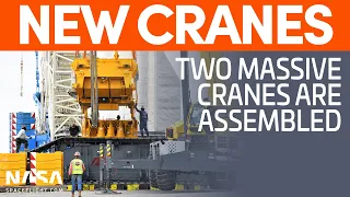 Two Massive Cranes Assembled | SpaceX Boca Chica