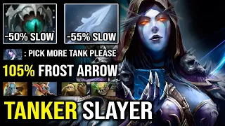 TANK SLAYER 105% Frost Arrow Slow OP LEVEL 30 Drow Ranger Insane Hit Like a Truck Dota 2