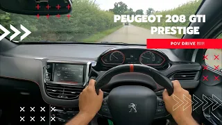 Peugeot 208 GTI Prestige DAY TIME POV DRIVE Onboard (60FPS)