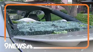 Denver family deals with damage after getting hammered by hail