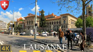 Driving Lausanne Switzerland  🇨🇭 | 4K City Drive from West Lausanne