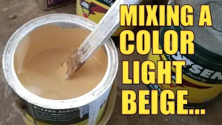 MIXING A COLOR LIGHT BEIGE....YOU MUST WATCH THIS....🥰😍