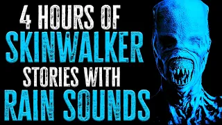 4 HOURS of CRYPTID & SKINWALKER Scary Stories | RAIN SOUNDS | Horror Stories