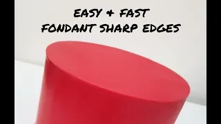 How to: Fondant super sharp edges (upside down panel method)