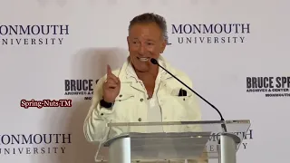 Bruce Springsteen speaking at Monmouth University 10/18/23