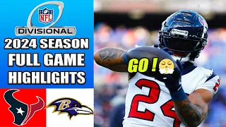 Houston Texans vs Baltimore Ravens [FULL GAME] AFC Divisional Playoffs | NFL Playoffs 2024