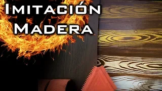 ¿Como pintar imitación madera fácil  ? /Imitar efecto vetas madera