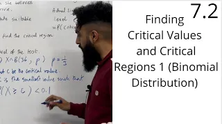 Edexcel AS Level Maths: 7.2 Finding Critical Values (Part 1) - Critical Region One-Tailed Test