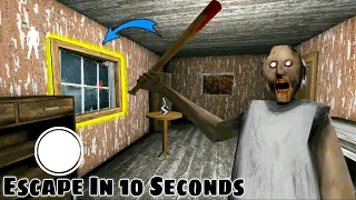 Escape in 10 Seconds from Granny Chapter 1 with Secret Glitch Game Definition Hindi Tips & Tricks