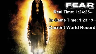 F.E.A.R Speedrun Any% (Glitchless) in 1:23:19 (former 1st. Place Speedrun.com ranking )