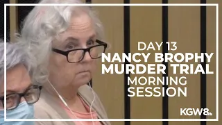 Romance novelist Nancy Brophy murder trial, Day 13 morning session | Live stream