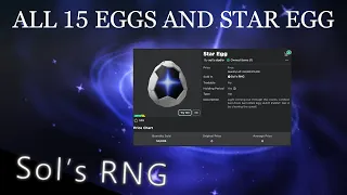 How to get all 15 Eggs and Star Egg in Sol's RNG | Roblox