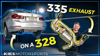 How to install a 335i exhaust on a 328i! (BMW F30 328 / F32 428)