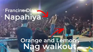 Francine Diaz Nabastos, Orange and Lemons Nag walkout | Sino ang may kasalanan?