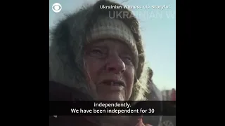 95-летняя украинка, пережившая голод советских времен и Вторую мировую войну.