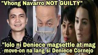 VHONG NAVARRO NOT GUILTY, DENIECE CORNEJO NAKIPAG SETTLE NA LANG AT MAG MOVE-ON