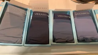 VEEAMON Men's Ice Silk Boxer Briefs Seamless Underwear Review, Cool material, like wearing nothing