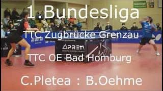 1.Bundesliga | TTC Zugbrücke Grenzau - TTC OE Bad Homburg | C.Pletea : B.Oehme