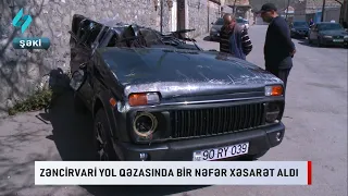 Zencirvari yol qezasinda bir nefer xesaret aldi... | Kanal S Xeber