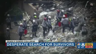 Search for survivors continues following condo collapse in South Florida