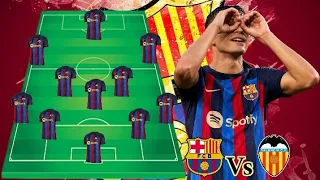 Barcelona Fc Potential Starting Lineup Vs Valencia In La Liga MatchDay 12