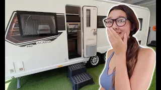 PICKING UP OUR NEW CARAVAN & SURPRISING THE GIRLS WITH IT!!