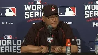 WS2016 Gm3: Francona on shutting down Cubs in Game 3