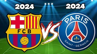 2024 Barcelona 🆚️ 2023 PSG 🔥💪(14 VS 14)💪
