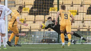 Liam Kelly makes penalty save against Livingston