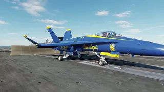 DCS-F/A18C Blue Angels Carrier take off